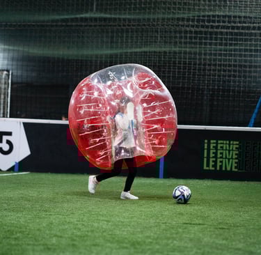 Julie à adorée son Anniversaire enfant à Bordeaux avec Bubble foot Bordeaux