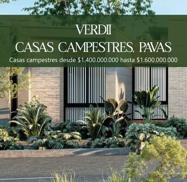 Verdii- casas sobre planos en Pereira
