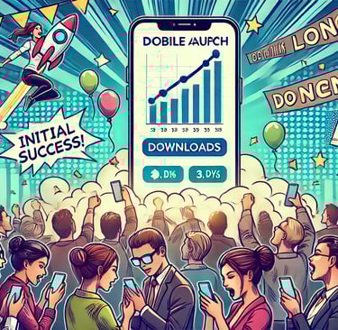 People downloading the app