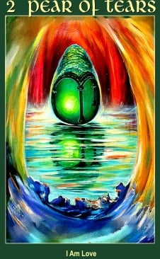2 Pear of Tears Love Tarot Card I Am One Tarot Deck children Love & Relationship