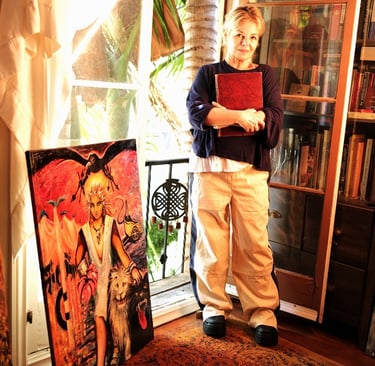 Maya Britan Artist Painter Author Psychic Woman Tarot Card Reader Art Studio