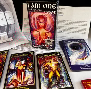 What Is Tarot? I Am ONE Tarot School Deck 78 tarot cards instructions text and spiral map