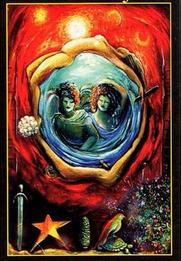 6 UNITY Tarot Card The Lovers I Am One Tarot Deck Love Relationship