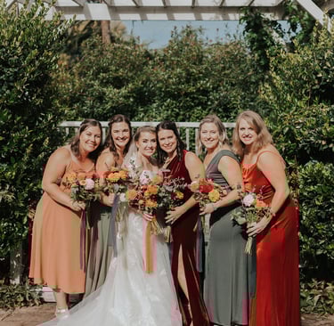 Locally grown flowers for wedding in Medford. Designed by Beauty Grows Wild. Oregon