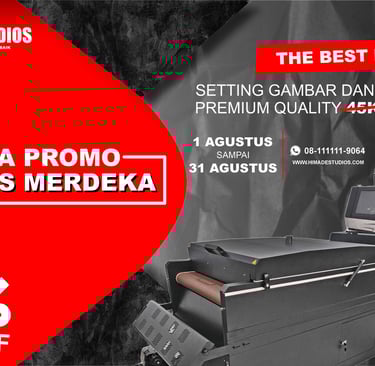 Himade Studios Gelar Promo Besar-Besaran Print Sablon DTF di Bulan Agustus 2025