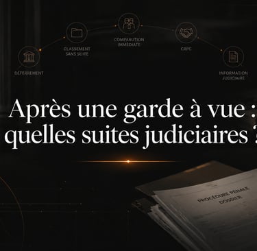 Que se passe-t-il après une garde à vue ? Explication des suites judiciaires ava magassa montpellier