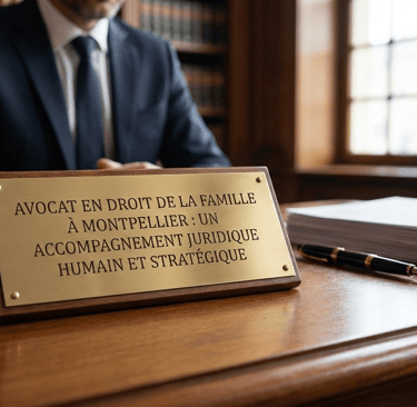 Avocat en droit de la famille à Montpellier : divorce, garde d’enfants, pension alimentaire. Accompa