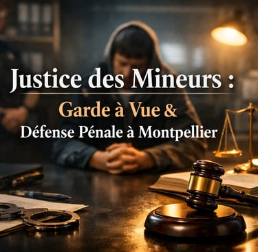 Justice des Mineurs : Garde à Vue & Défense Pénale à Montpellier