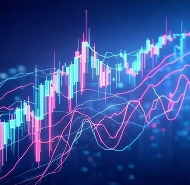 a stock market chart showing the price of a stock market