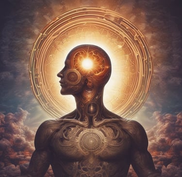 man writing on paper