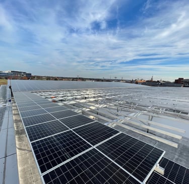 Elevated Flush Mount System Universal Renewables Racking System Solar Panels