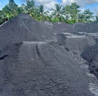 stock pile pasir lumajang