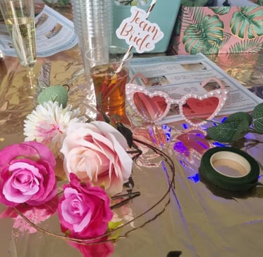 flower crown hen party york cost