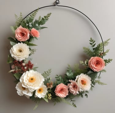 faux flower wreath making hen party in York