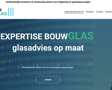 Expertise BouwGLAS - website online