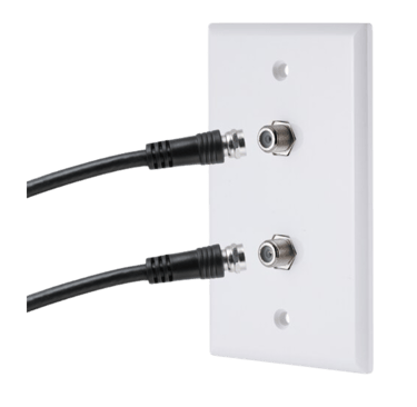 Tv coax wall jack