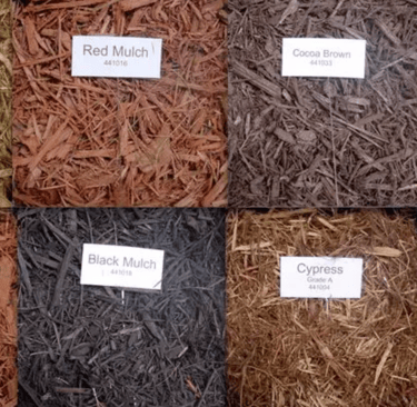 Showcase of different mulches