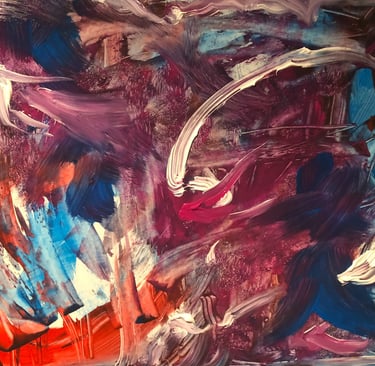 Abstrato em acrílico