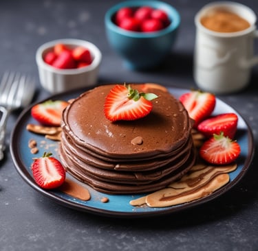 Pancake proteici al cacao