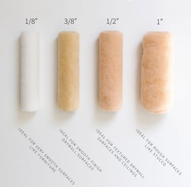 a row of four different colored popspies