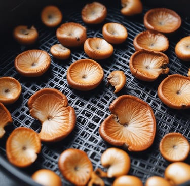 crispy air fryer mushrooms cooking