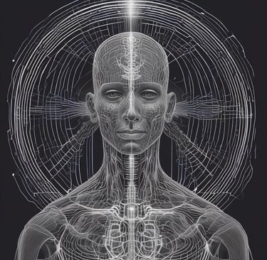 a group of colorful lights