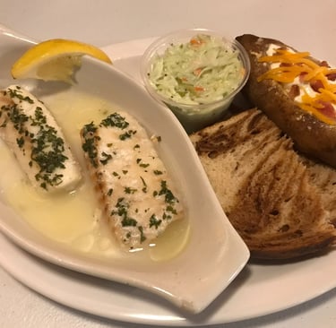 Poorman's Lobster with a Loaded Baked Potato