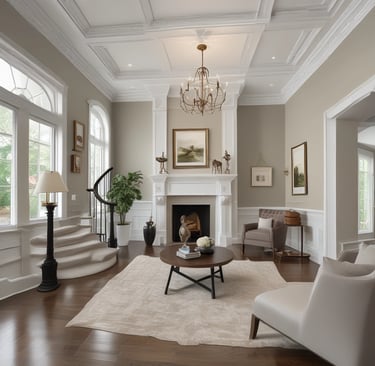 Bright living room with modern inventory