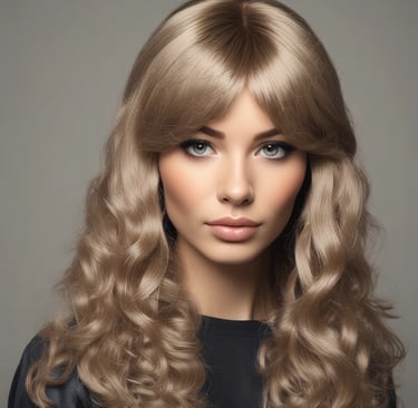 A model wearing a beautifully styled wig from Tycoon Hair, demonstrating versatility.