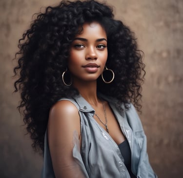 A stunning display of various human hair wigs showcasing different styles and colors.