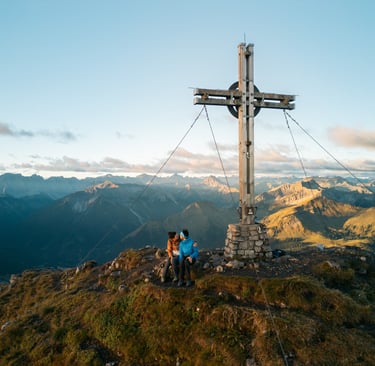 Bergtop in Oostenrijk