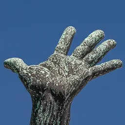 Close-up of Capistrano’s left hand