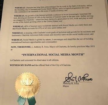 The Coh3sion! Proclamation that started it all... #SocialMediaMonth2011