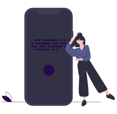 Woman listening to hear ai voice assistant