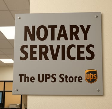 Notary Services at UPS