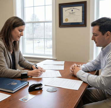 Notary public in Woburn MA providing local document notarization services