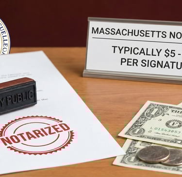 Notarized in Massachusetts