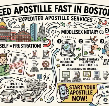 Expedited apostille Boston service helping clients avoid delays