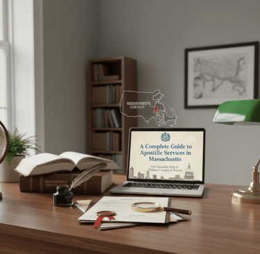 Apostille service in Massachusetts — mobile notarization and document authentication for Middlesex C