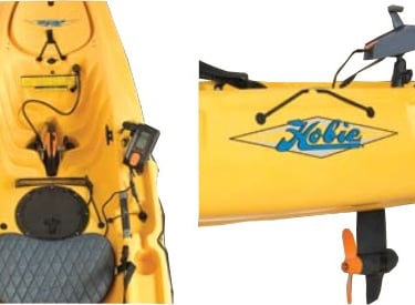 a kayak kayak with a propeller