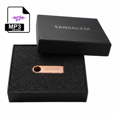 clé USB audio sansacem musique libre de droits d'auteur