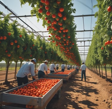 A farmer using smart technology to enhance crop management.