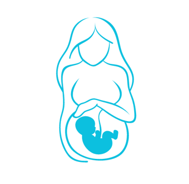 a pregnant woman holding a baby in her belly