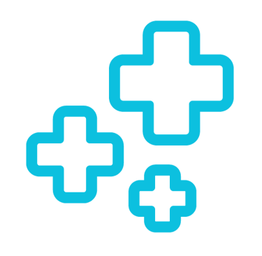 a group of four crosses and crosses on a black background