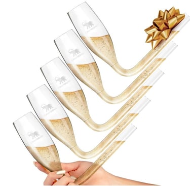 Chambong - Champagne Flutes, Bridesmaid Proposal Box, Stocking Stuffers for Adults, Bachelorette Par