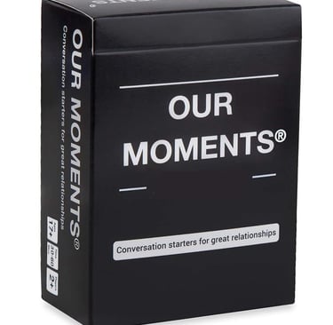 OUR MOMENTS Women: 100 Women Conversation Starters - Fun Conversation Card Game for Bachelorette 