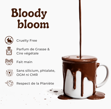 bougie fondants chocolat chaud artisanal sorcière ésotérisme crueltyfree