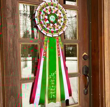 Rosettes décoratives pour portes d'entrées. Couleurs, largeur et longueur selon vos goûts.