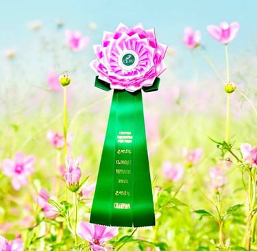 Large rosette fleur de printemps. Personnalisable.