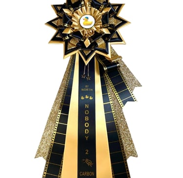 Rosette style étoile, variant de 9'' à 12'' de diamètre et 30'' de longueur totale